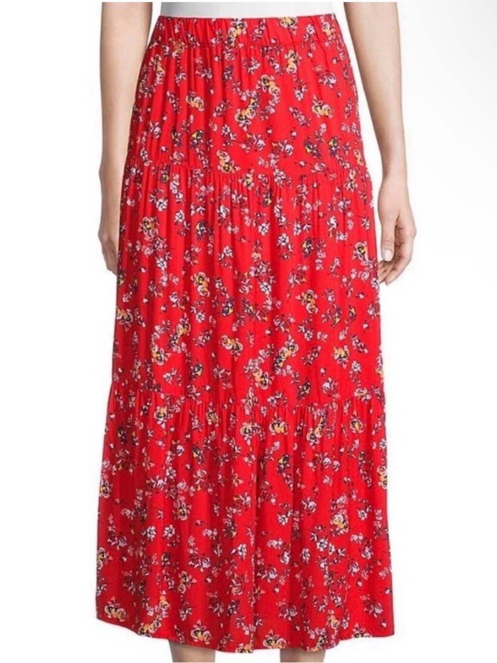 Beach Lunch Lounge Floral High Waisted Skirt